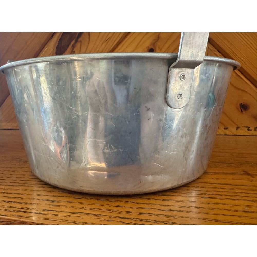 Vintage Aluminum Tube Cake Pan Angel Food Bundt 10” 3 Tab Handles - Picture 2 of 7